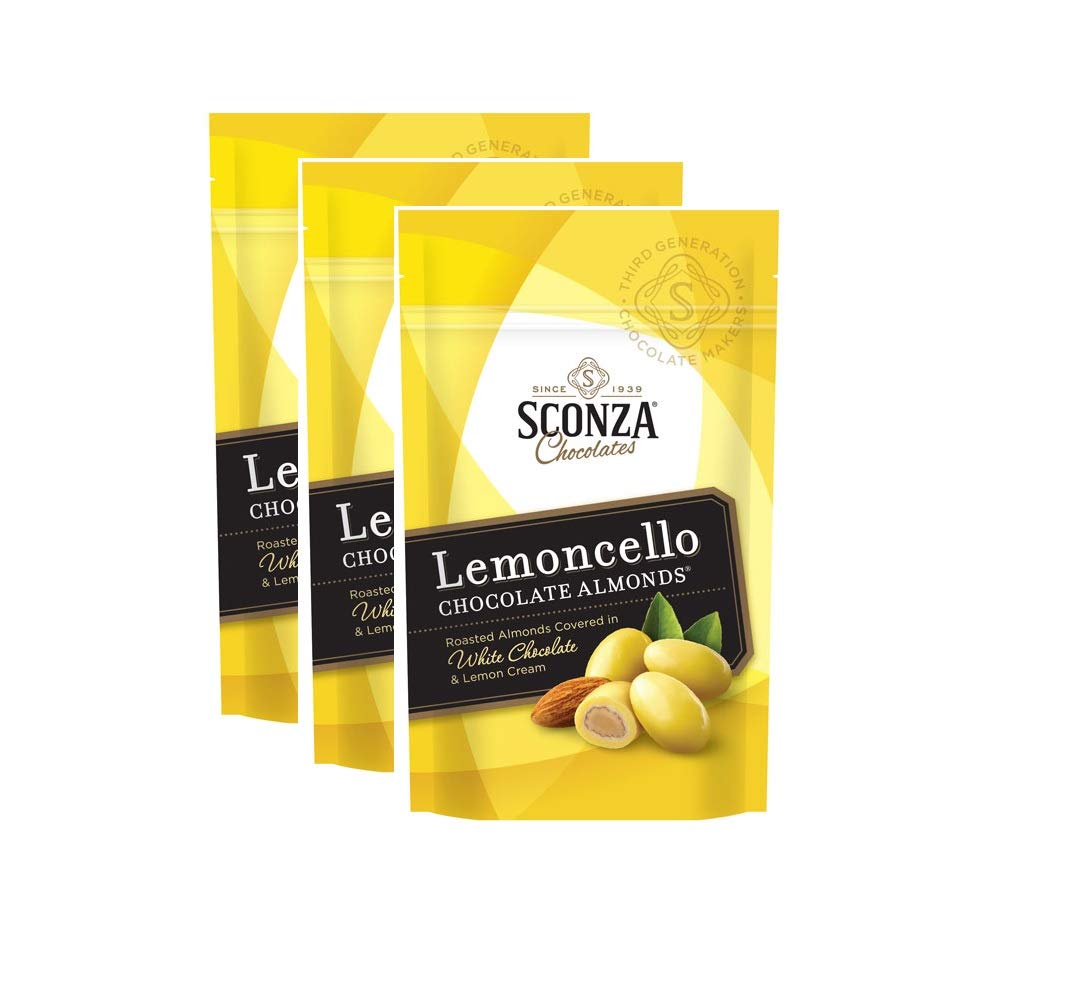 Amazon.com : Sconza Chocolates Lemoncello Chocolate Almonds Stand